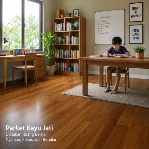 parket kayu jati